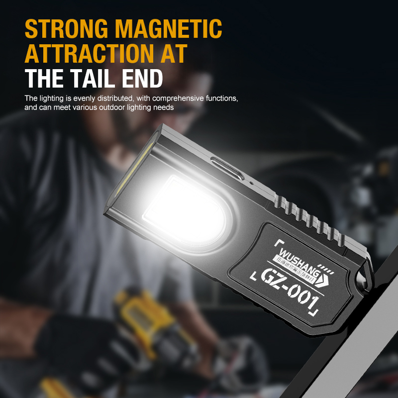 ポータブルキーホルダー LED COB 懐中電灯 USB 充 - Outdoor Lighting Landscape のレビューと価格