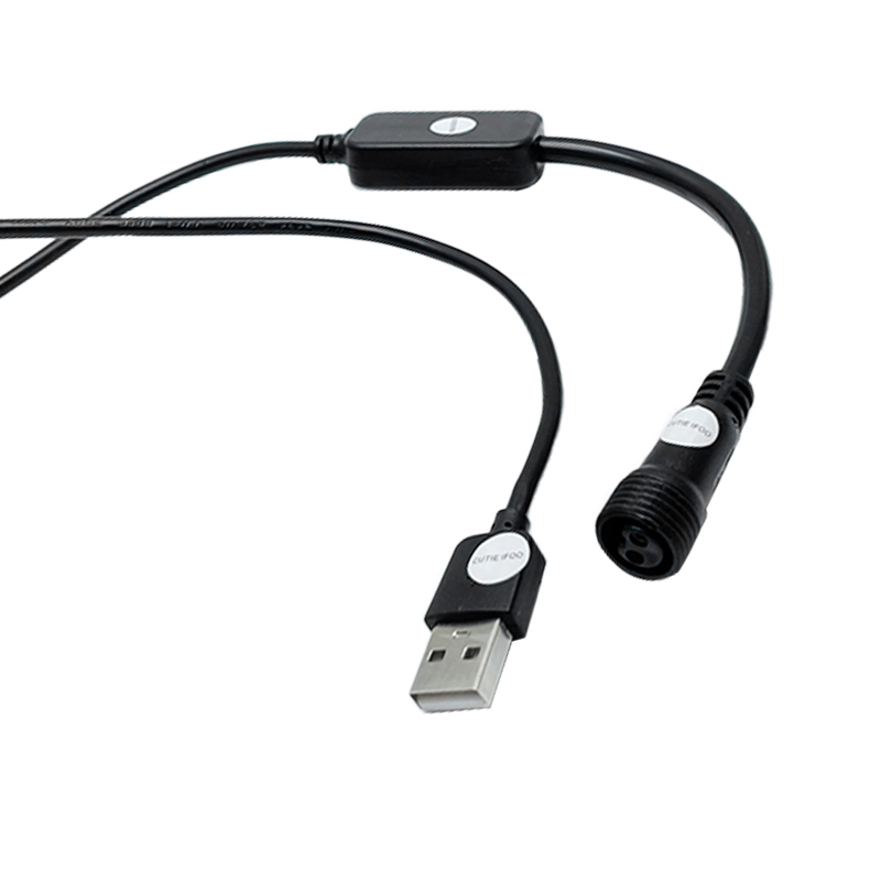 USB オス - 2 ピン メス充電延長コネクタ ケーブル  - Outdoor Lighting Extension Cable のレビューと価格