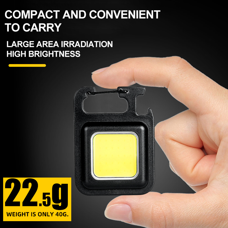 超高輝度で便利な携帯用ミニCOBキーホルダー懐中電灯、充電式 - Outdoor Lighting Panel のレビューと価格