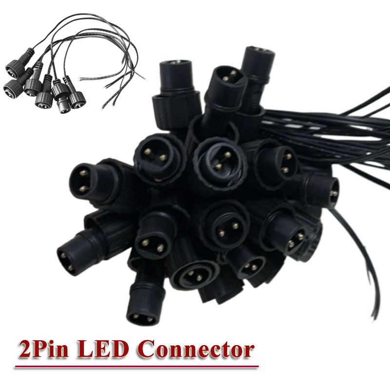 屋外用LED 2ピンコネクタ、ソーラーストリングライト用25 - Outdoor Lighting Extension Cable のレビューと価格