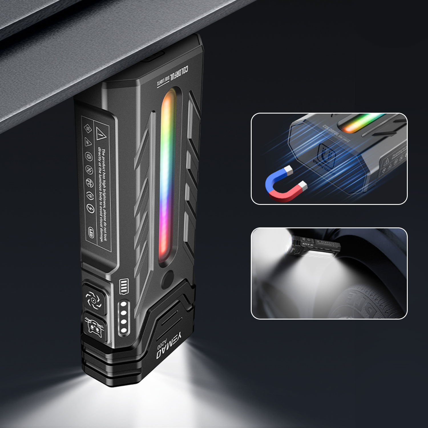 5200LM革新的な多機能ポータブルRGB LED懐中電灯、 - Outdoor Lighting Panel のレビューと価格