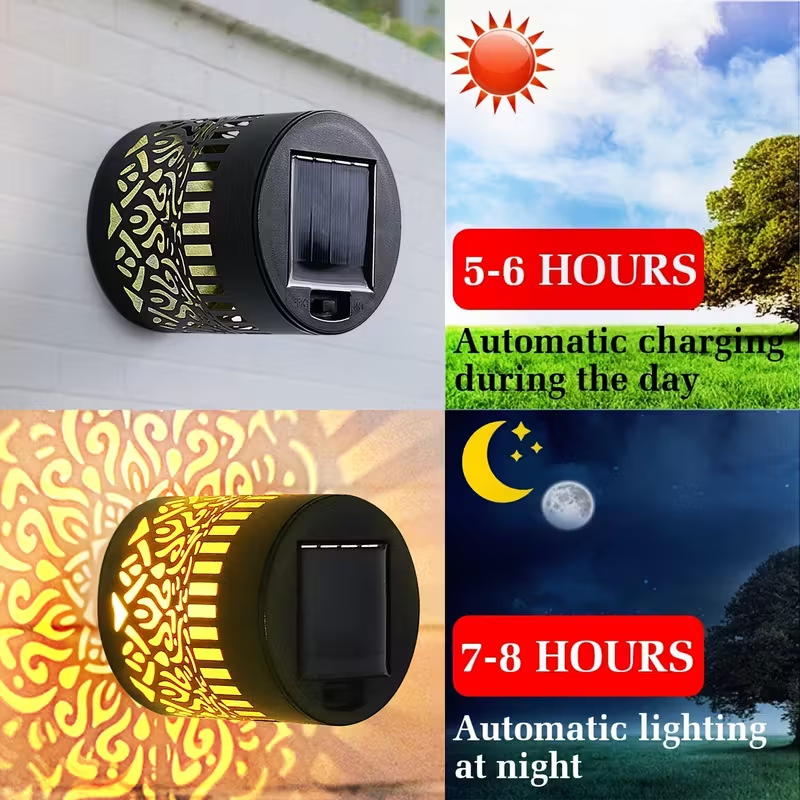 ソーラーLEDウォールライトマンダラプロジェクションランタン - Outdoor Lighting And Landscape のレビューと価格