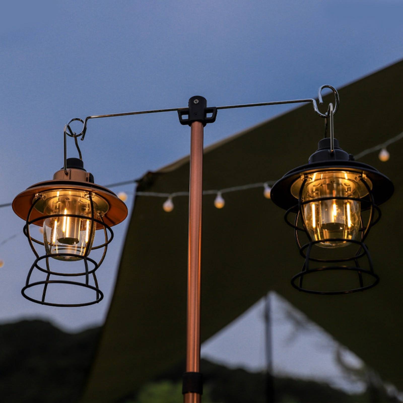 フック付き三脚スタンド ポータブルハンギングランプスタンドポ - Hanging Outdoor Lighting のレビューと価格