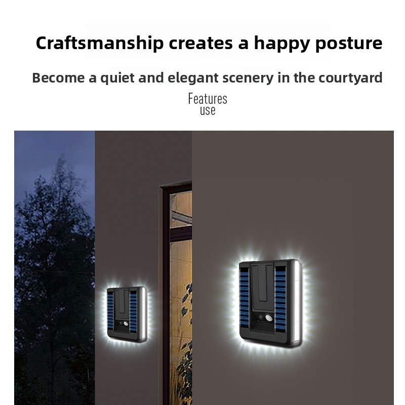 新しいスマート屋外折りたたみソーラーウォールランプヨーロピア - Outdoor Lighting With Sensor のレビューと価格