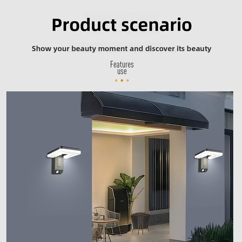 新しいスマート屋外折りたたみソーラーウォールランプヨーロピア - Outdoor Lighting With Sensor のレビューと価格