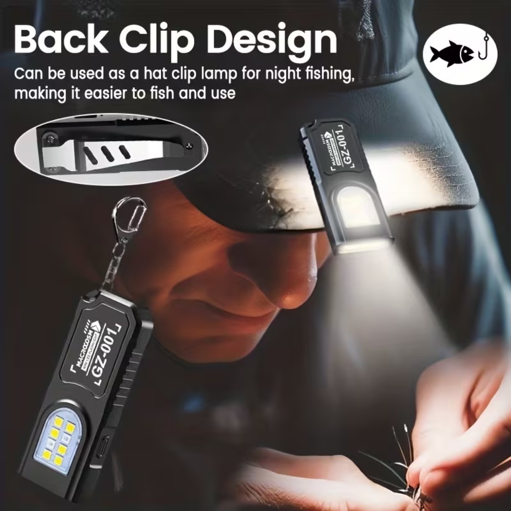 ミニ COB LED キーホルダー懐中電灯 USB 充電式ト - Outdoor Lighting Panel のレビューと価格
